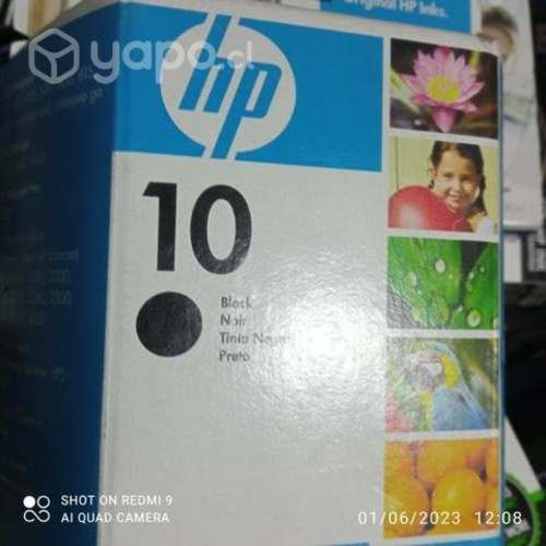 Tinta HP 10 Black original de 69ml