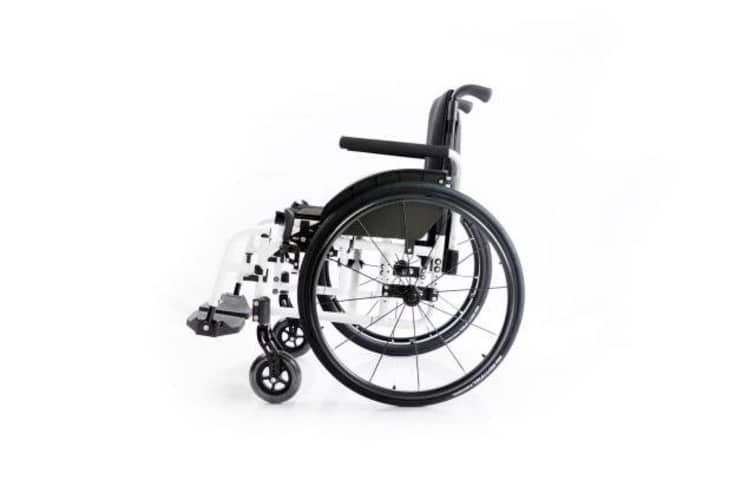 Silla de Ruedas de aluminio de plegado lateral