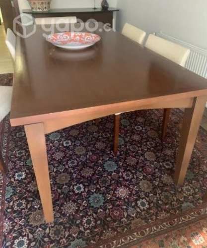 Mesa de comedor de madera para 6 pers.
