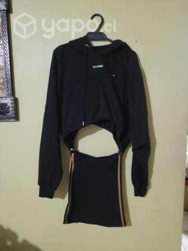 Ivy park x adidas black hooded dress