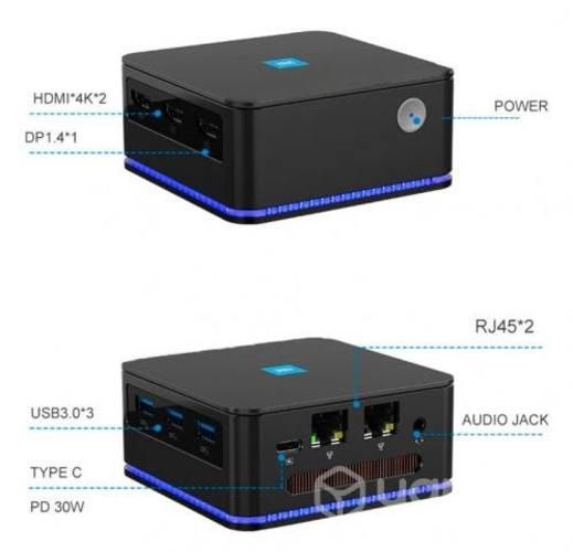 Mini PC RAM 16GB DDR5 512GB PCIE WiFi 6 BT5.2