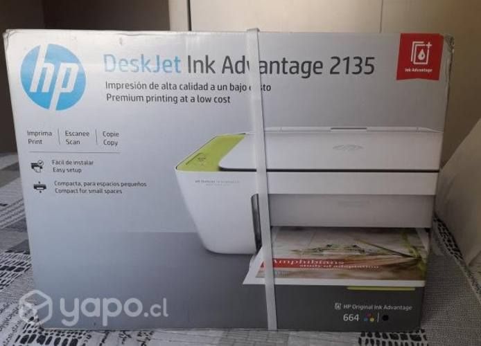 Vendo Impresora HP Deskjet Ink Advantage 2135