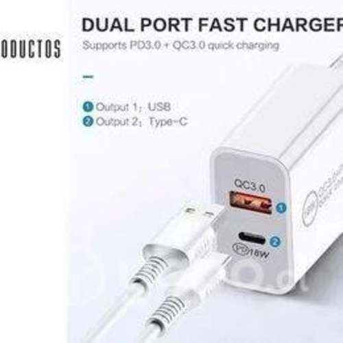 Cargador Rápido Quick Charger 3.0 18w Puerto Usb +