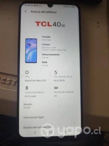 Celular Nuevo TCL 40 SE