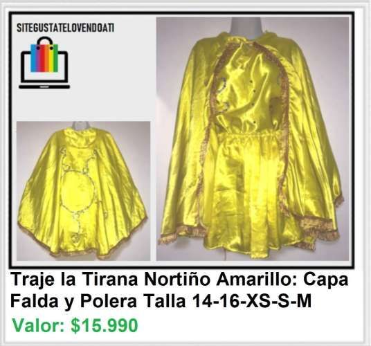Traje Nortino - Caporal - La Tirana Nuevo Amarillo