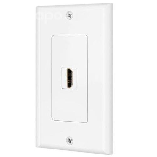 Placa a muro 1 puerto hdmi, v. 1.4, h/h, 10 cms. m