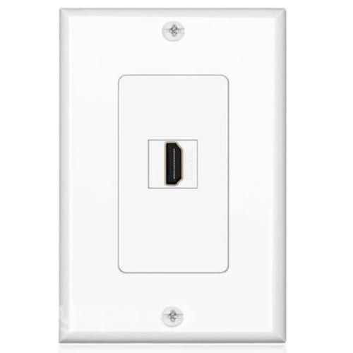 Placa a muro 1 puerto hdmi, v. 1.4, h/h, 10 cms. m