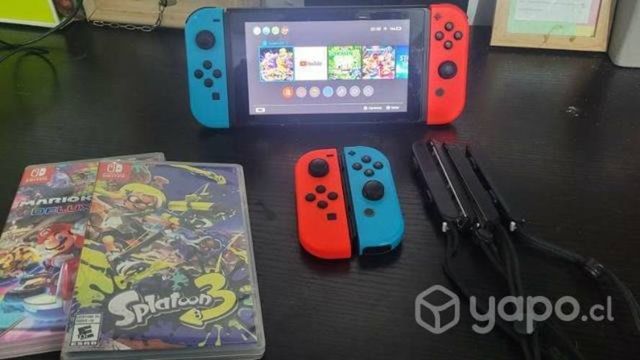 Consola Nintendo switch con juegos