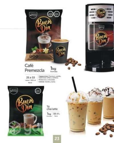 Cafe de Sabores marca Buen Dia para cafeteras