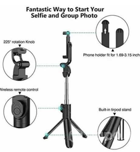 Kit monopod bluetooth selfies + trípode Tik Tok