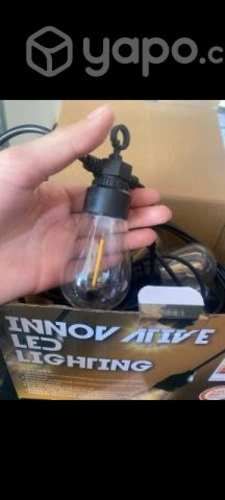 Guirnalda Con Panel Solar 10 Metros 10 Ampolletas