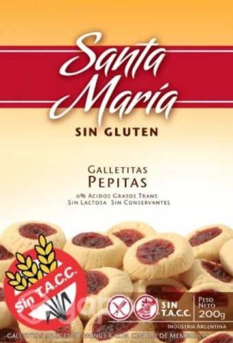 Galleta santa maría sin gluten y sin lactosa