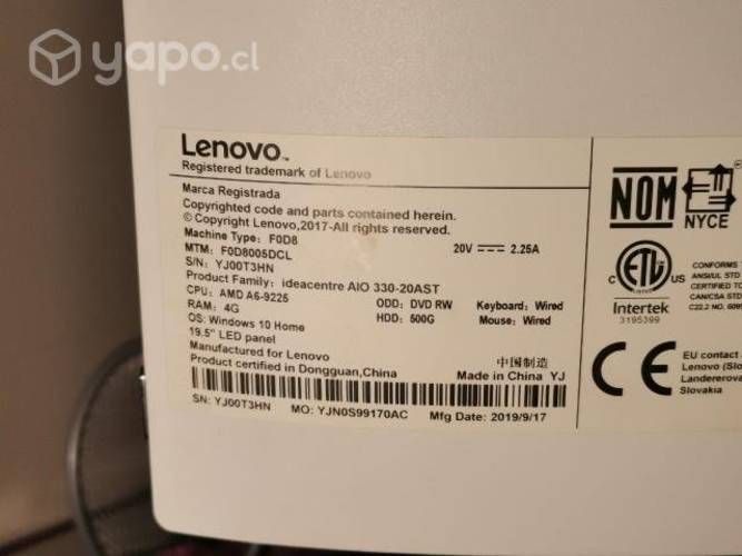 Computador de escritorio