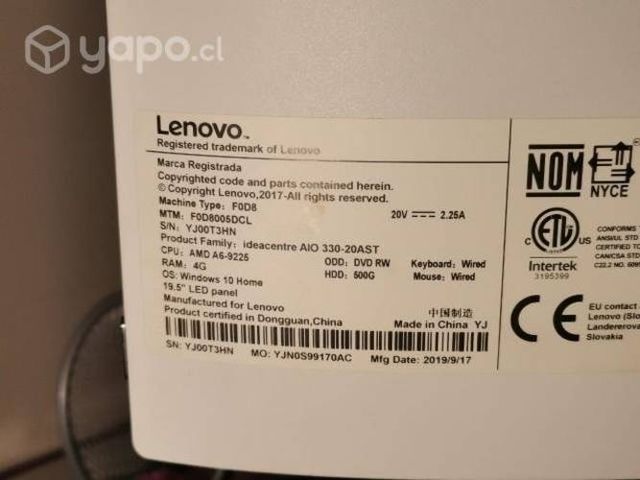 Computador de escritorio