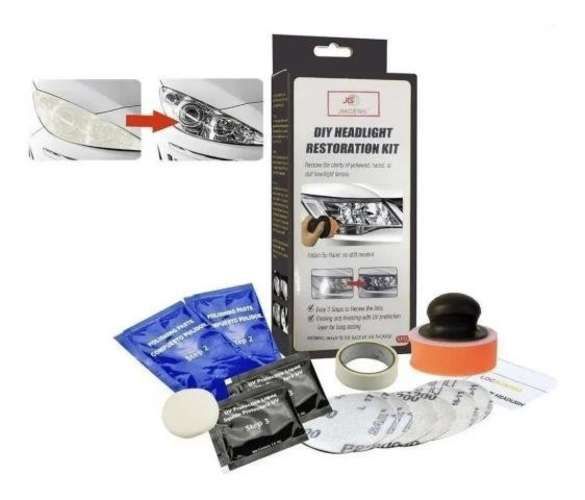 Kit Repara Foco Completo Para Pulir Limpiar Autos