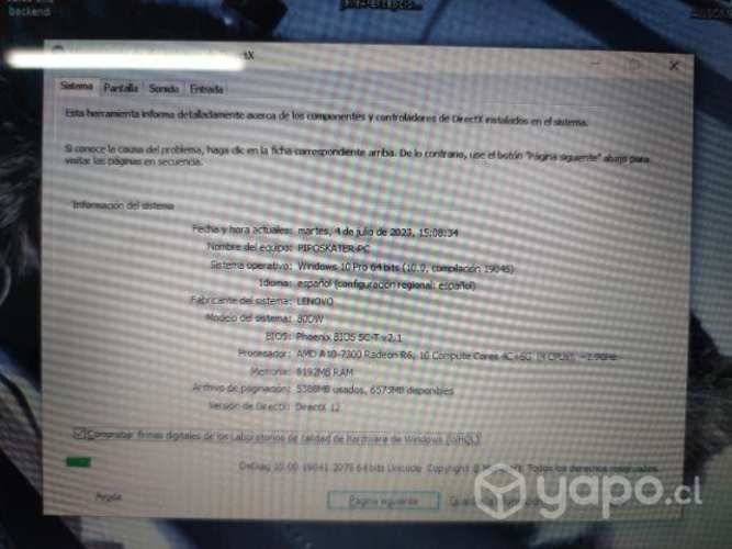 Notebook lenovo z40-75 AMD A10/ 240 SSD/ 8 RAM