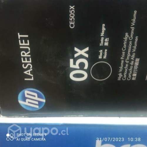 Tóner HP 505x black original de alta