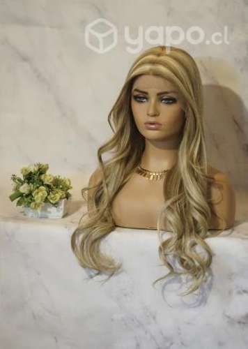 Peluca Natural 100% Rubio Visado NA118