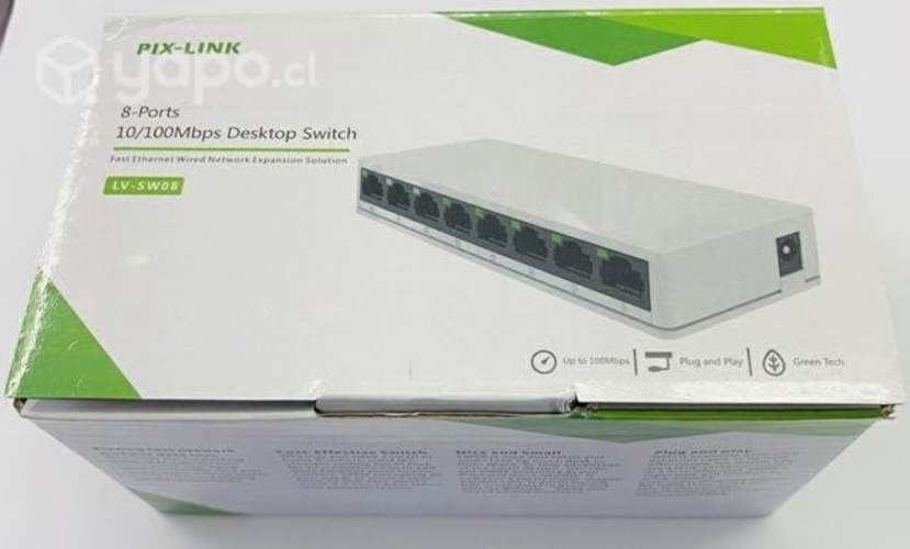 Switch de cable Lan (8 Puertos)