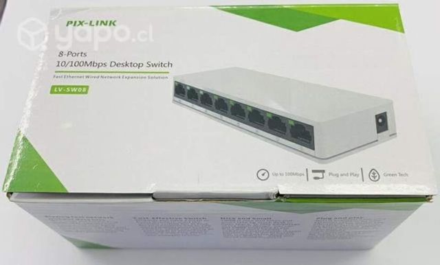 Switch de cable Lan (8 Puertos)