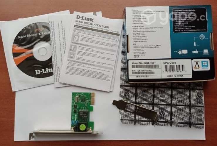 Tarjeta de Red Interna D-Link DGE-560T PCI-e RJ45