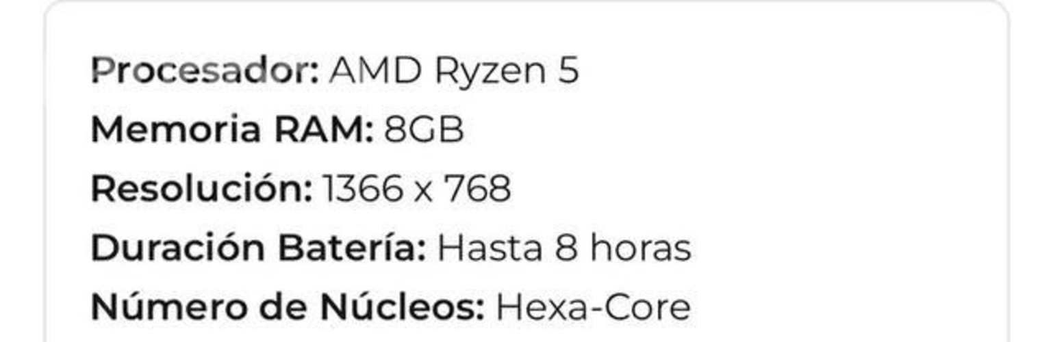 Notebook HP Pavilion 15-eh0006la