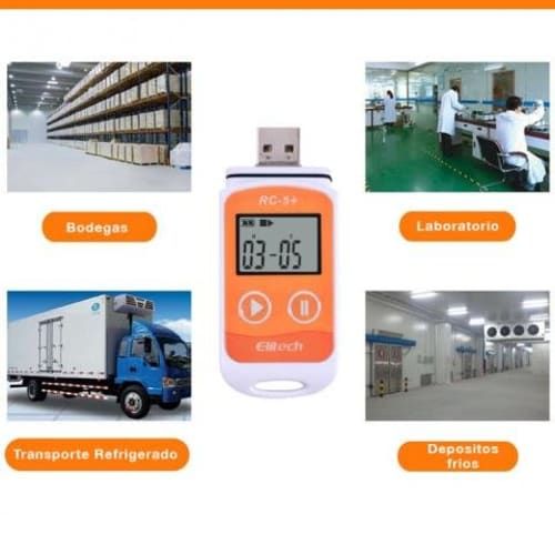 Registrador Temperatura Rc-5+ USB Data 32000 Pts