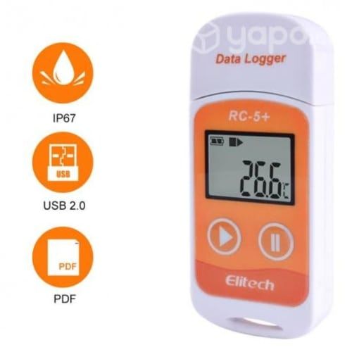 Registrador Temperatura Rc-5+ USB Data 32000 Pts