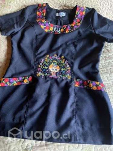 Delantal azul marino talla xs