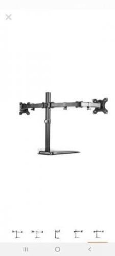 Soporte p/2 Monitores c/Base KlipXtreme K