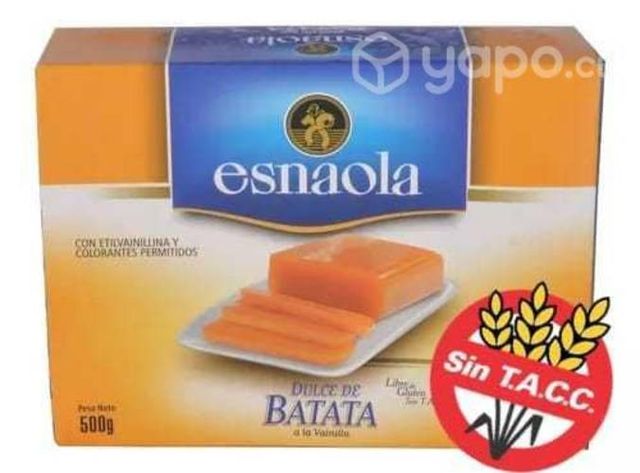 Dulce de batata vainilla esnaloa 500 gramos