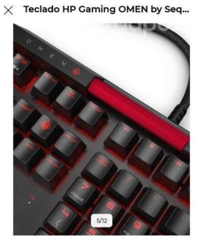 Teclado Gamer HP OMEN Sequencer Óptico Mecánico
