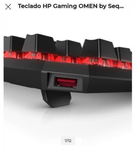 Teclado Gamer HP OMEN Sequencer Óptico Mecánico