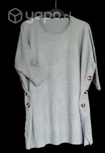 Sweater largo gris estándar