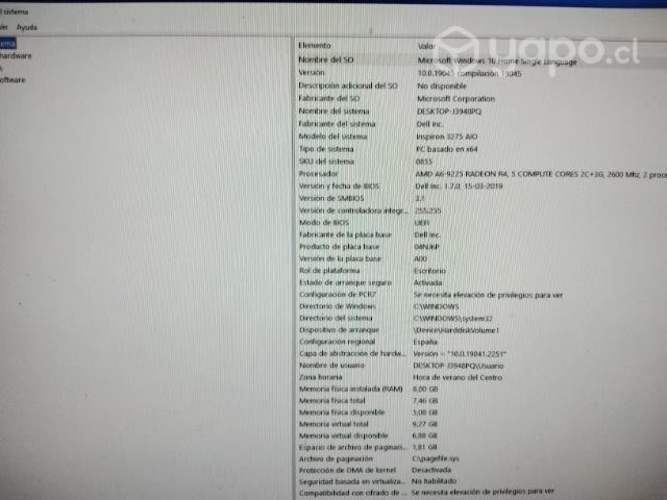 AIO DELL inspiron 3275