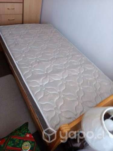 Colchon y cama 1 plaza y media
