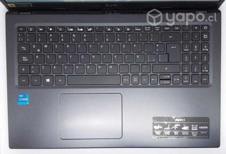 Acer I5 11Ava hasta 4,2Ghz/12GB /512 Nvme SSD/15,6