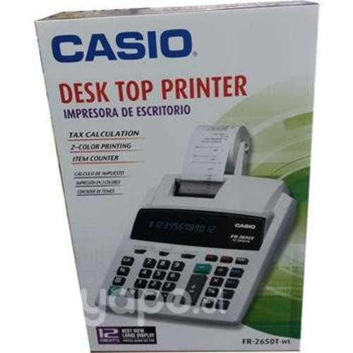 Calculadora con impresora casio fr2650t