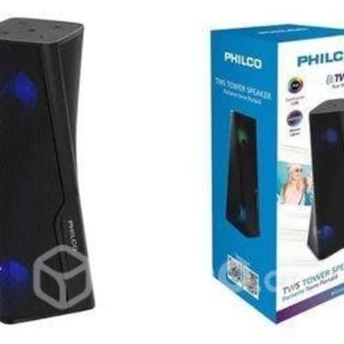 Parlante Philco Portatil Tws Tower Rgb Bluetooth +