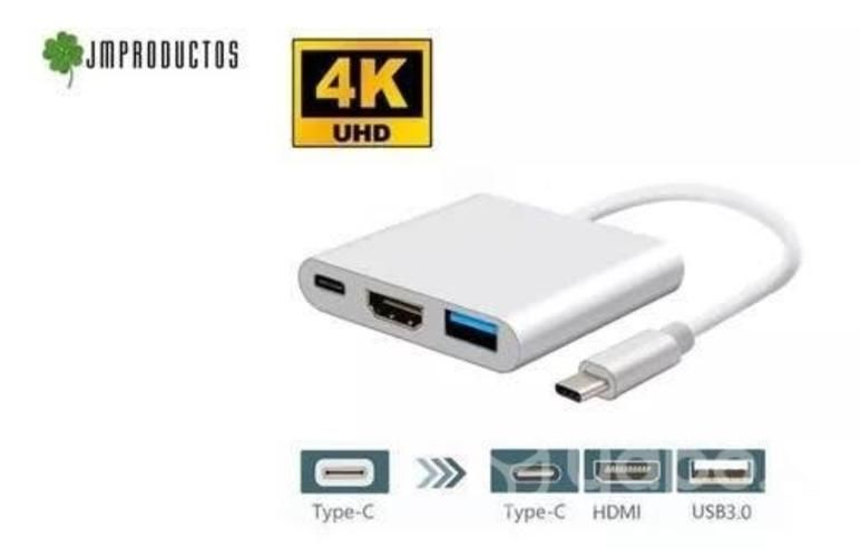 Adaptador Usb-c A Hdmi Type C Usb Macbook Retina P