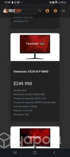 pc y monitor gamer