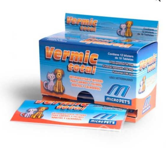 Antiparasitario interno para perros y gatos