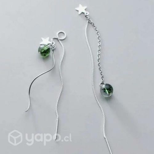 Pendientes plata de ley sterling 925 y cristal