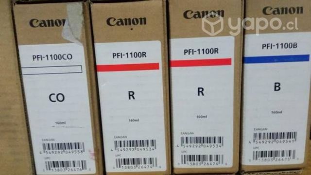 Tintas canon pfi diversos modelos originales de al