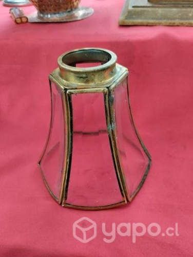 Farol bronce y vidrios bicelados