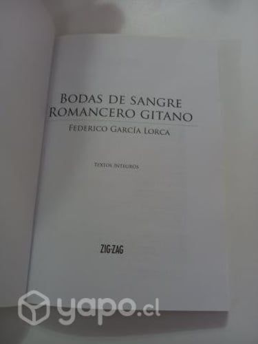 Libro Bodas de sangre