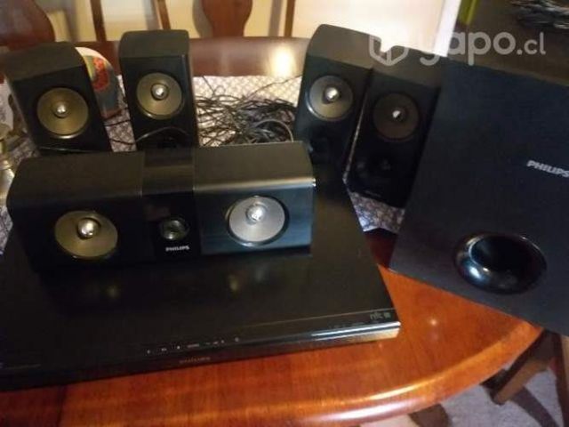 Home teather philips cinco parlantes
