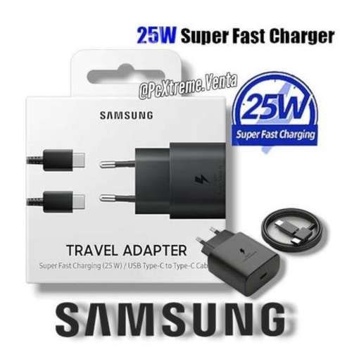 Cargador Samsung tipo c a tipo c 25w Super Carga