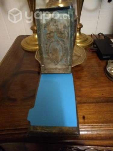 Antigua porta agenda bronce