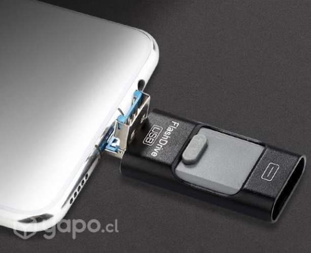 Pendrive OTG 4 en 1 USB 64gb Micro USB Tipo C
